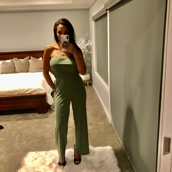camo green jumpsuit